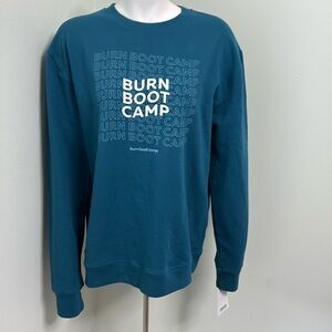 Burn Boot Camp Wave Unisex Crew Sweatshirt Small NEW